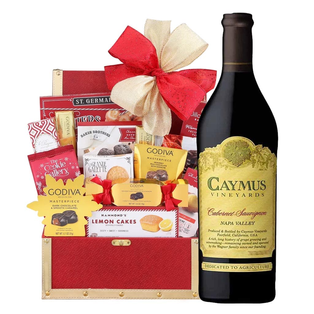 Caymus Cabernet Sauvignon Red Wine Gourmet Gift Basket