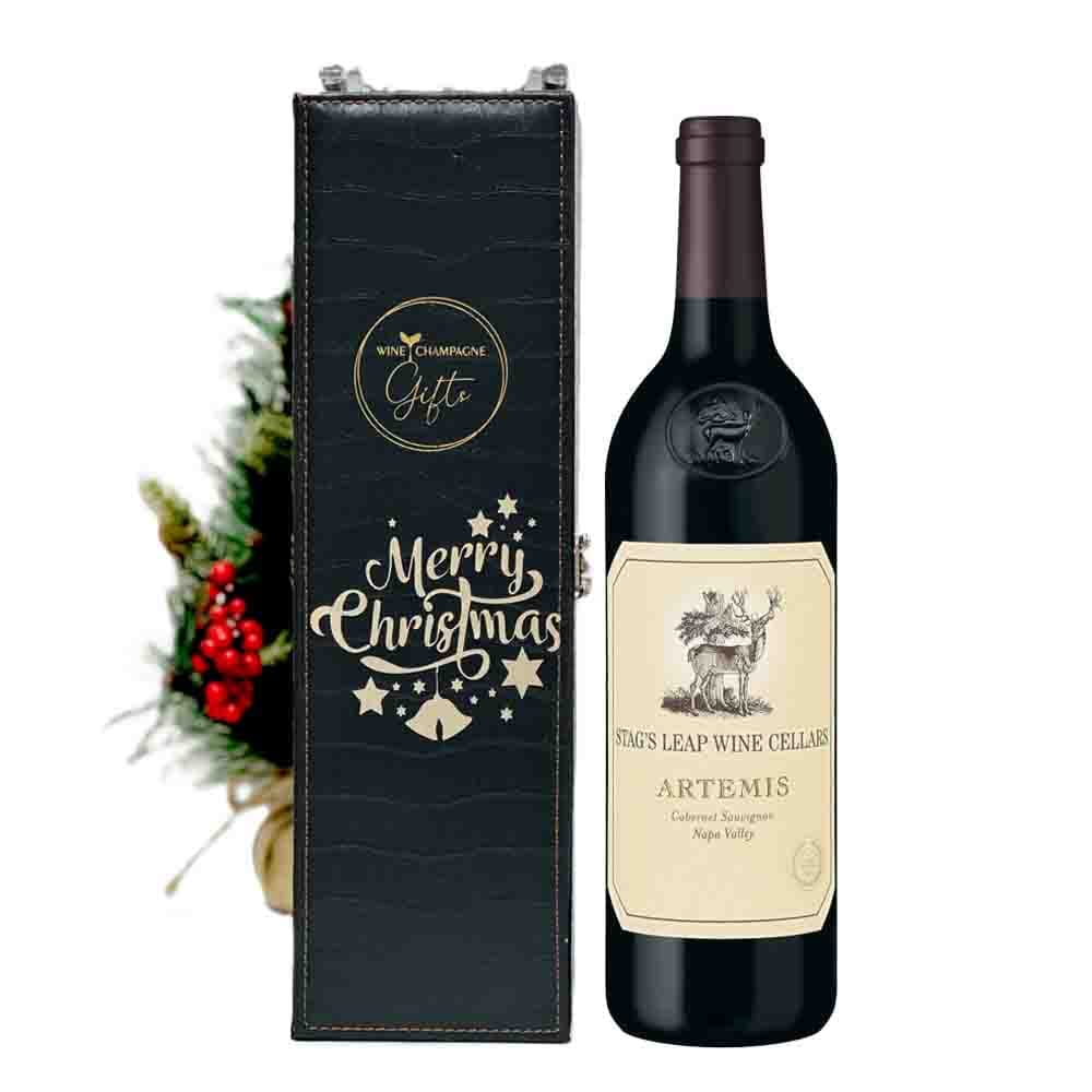 Personalized Stag's Leap Artemis Cabernet Sauvignon Wine Gift Box