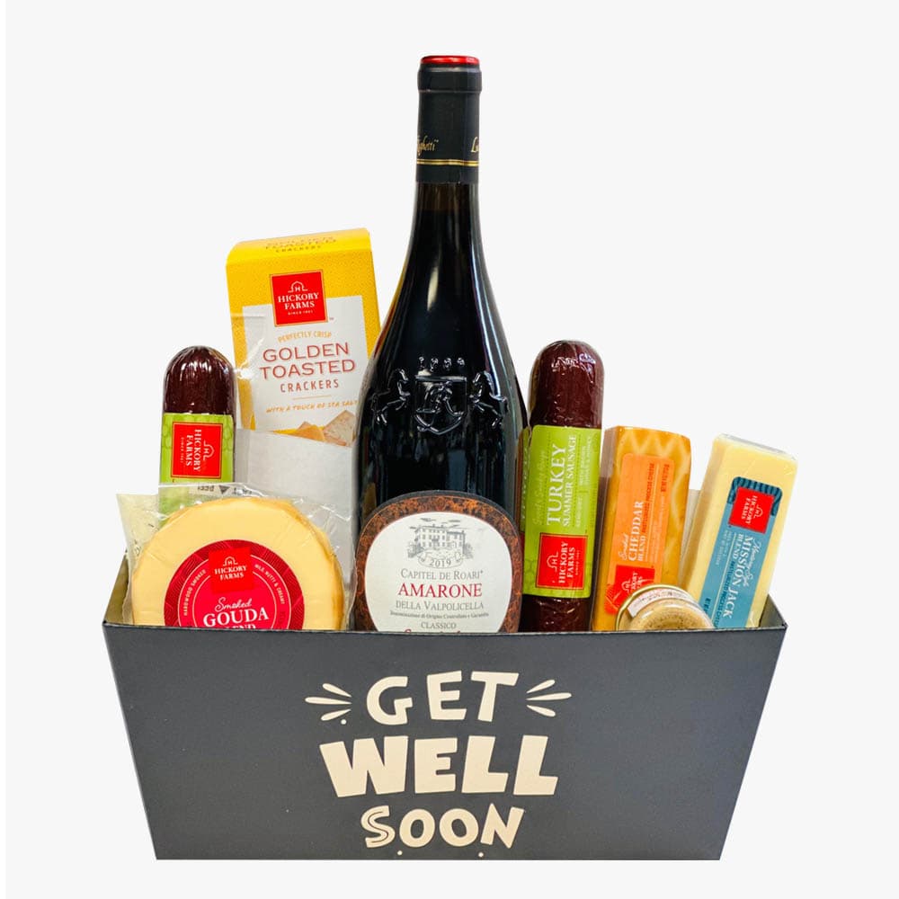 Amarone Della Valpolicella Classico Get Well Soon Wine Gift Basket