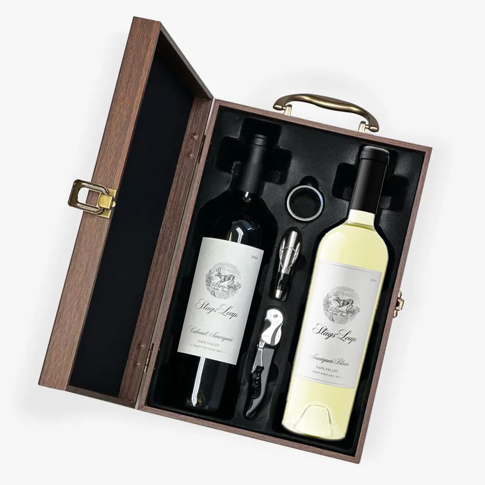 Stags Leap Red And White Wine Gift Box