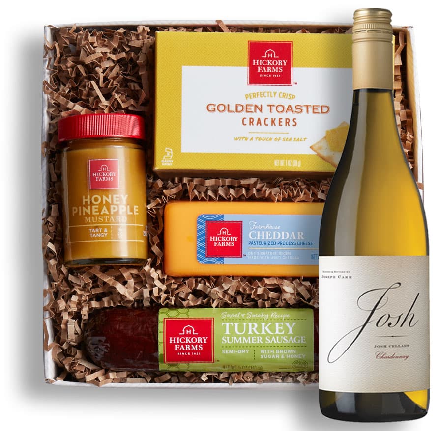 Josh Cellars Chardonnay and Cheese Gift Basket