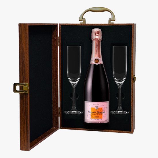 Veuve Clicquot Rose Champagne And Flute Gift Set