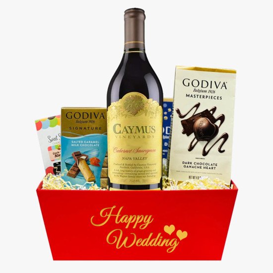 Caymus Cabernet Sauvignon Wedding Wine Gift Basket