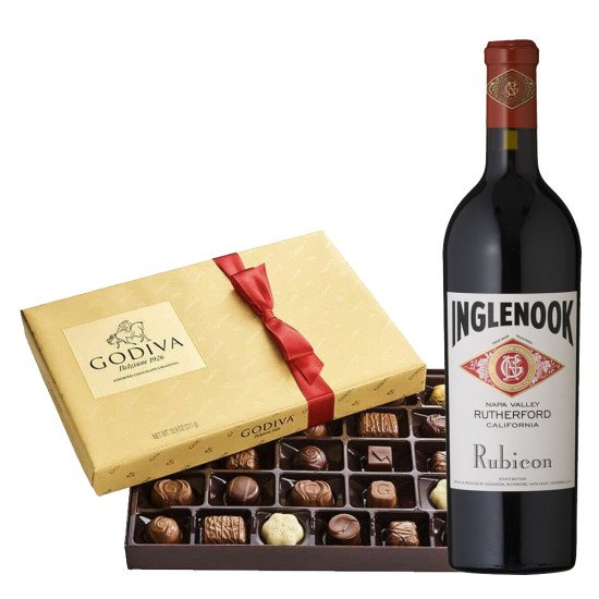 Inglenook Bordeaux Blend Wine With Godiva Chocolates Set
