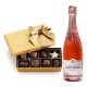 Taittinger Brut Prestige Rose and Godiva 8pc Gift Box