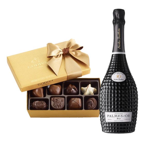 Nicolas Feuillatte Reserve Exclusive Brut Champagne with Gift Box