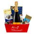 Christmas Gift Basket With Veuve Clicquot Champagne