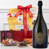 Dom Perignon P2 Vintage with Godiva 8pc Chocolates Box