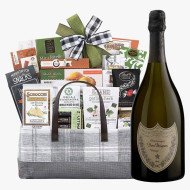 Dom Perignon & Gourmet Delight Gift Basket