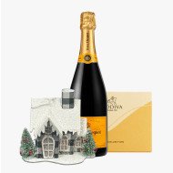 Housewarming Veuve Clicquot Champagne and Chocolate Gift Set 