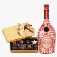 Laurent Perrier Cuvee Rose Champagne and Chocolate Gift Box