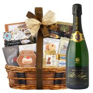 Pol Roger Brut Vintage Champagne And Bon Appetit Gift Basket