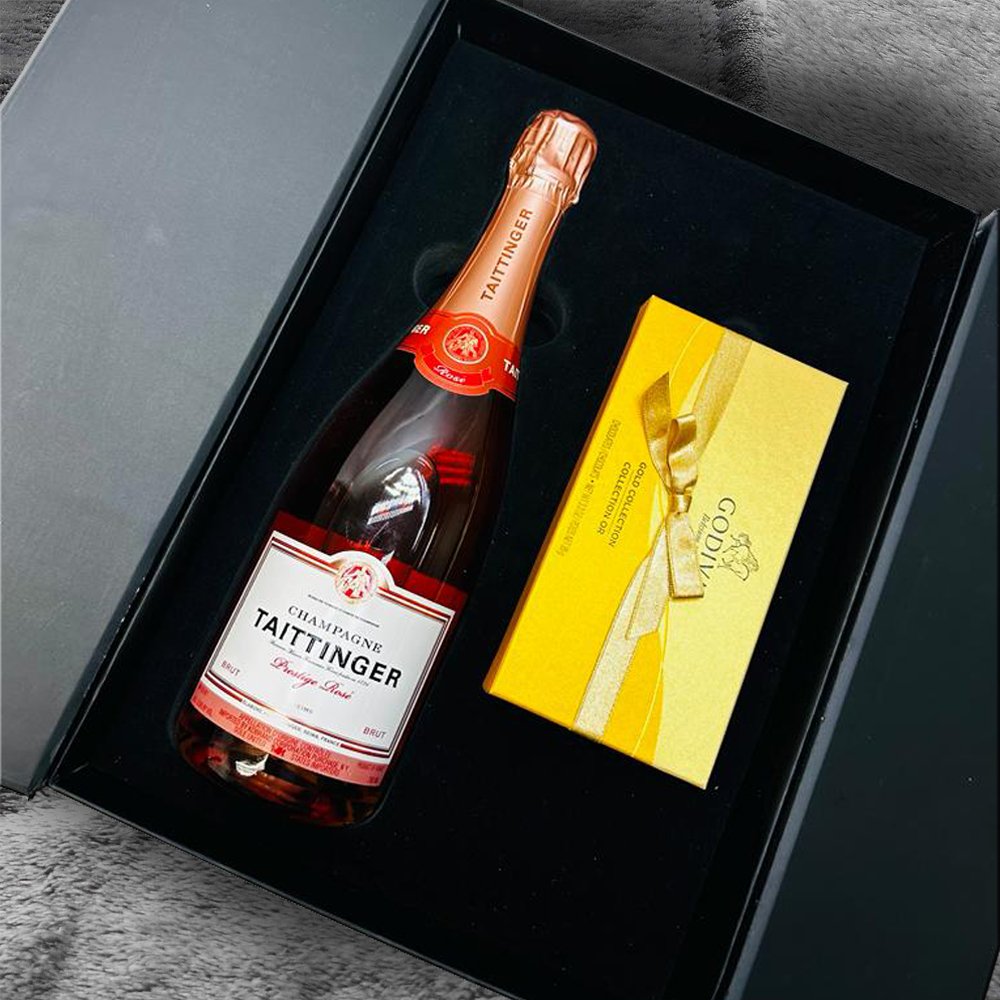 Veuve Clicquot Brut Champagne with Godiva 26pc Gift Box