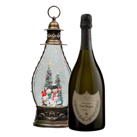 Holiday Lantern And Dom Perignon Champagne Gift Set