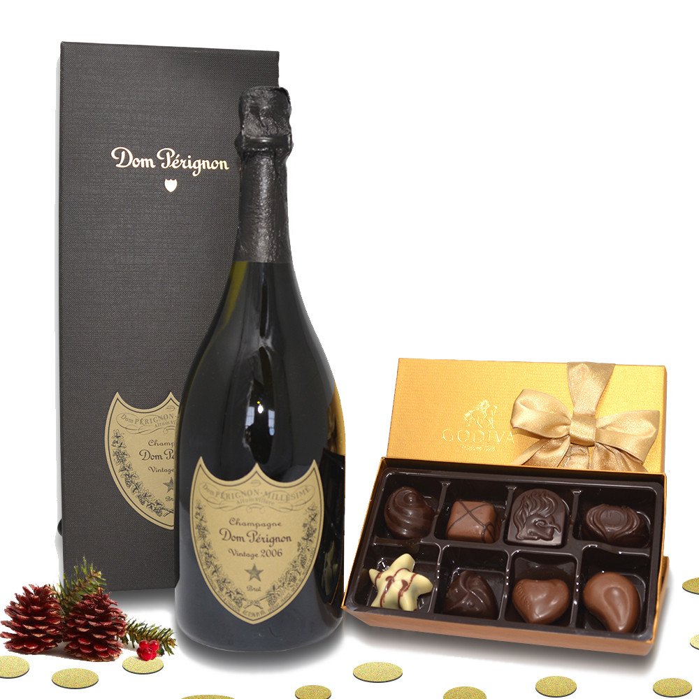 Veuve Clicquot Brut Champagne with Godiva 26pc Gift Box