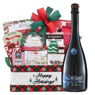 Eric Bordelet Poire Granit And Happy Holiday Gourmet Gift Basket