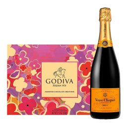 Veuve Clicquot with Godiva 26 Pc Gift Box