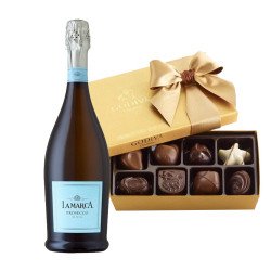 La Marca Prosecco and Godiva 8 Pc Chocolate Gift Set