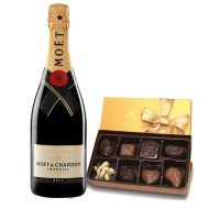 Moet & Chandon Imperial Brut Champagne and Chocolate Gift Box