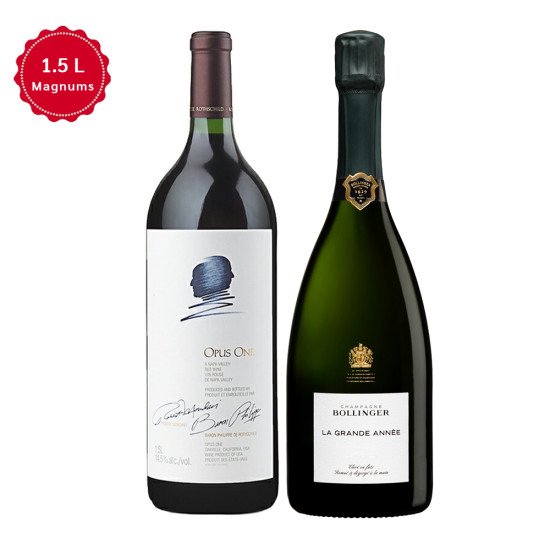 Opus One Wine And Bollinger La Grande Annee Champagne Magnum Gift Set