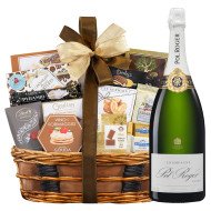 Pol Roger Brut Reserve Champagne And Bon Appetit Gift Basket