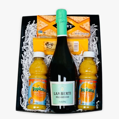 Lamberti Prosecco Sparkling Wine Mimosa Gift Basket