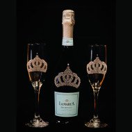 Personalized Flute Gift Set With La Marca Prosecco