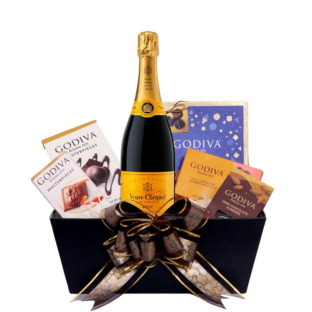 Veuve Clicquot Rose and Godiva Gift Set - Buy Online