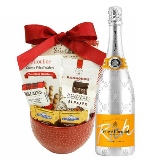 Veuve Clicquot Rich Champagne Gift Basket