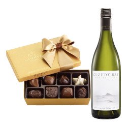 Cloudy Bay Sauvignon and Godiva chocolate 8pc Gift Box