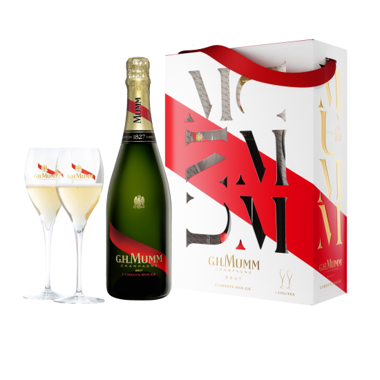 Gift Box with Two Champagne Glasses and Space For Bottle - Birchgrove  Products