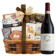 Arnaldo Rivera Undicicomuni Barolo Wine With Bon Appetit Gift Basket