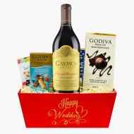 Caymus Cabernet Sauvignon Wedding Wine Gift Basket