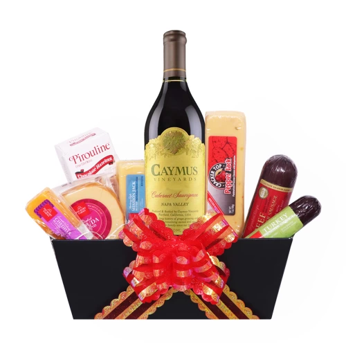 caymus wine gift basket