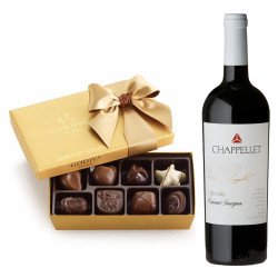 Chappellet Signature Cabernet Sauvignon And Godiva 8 Pc Gift Set