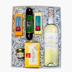 Chateau La Freynelle Bordeaux Blanc Wine With Cheese Gift Box