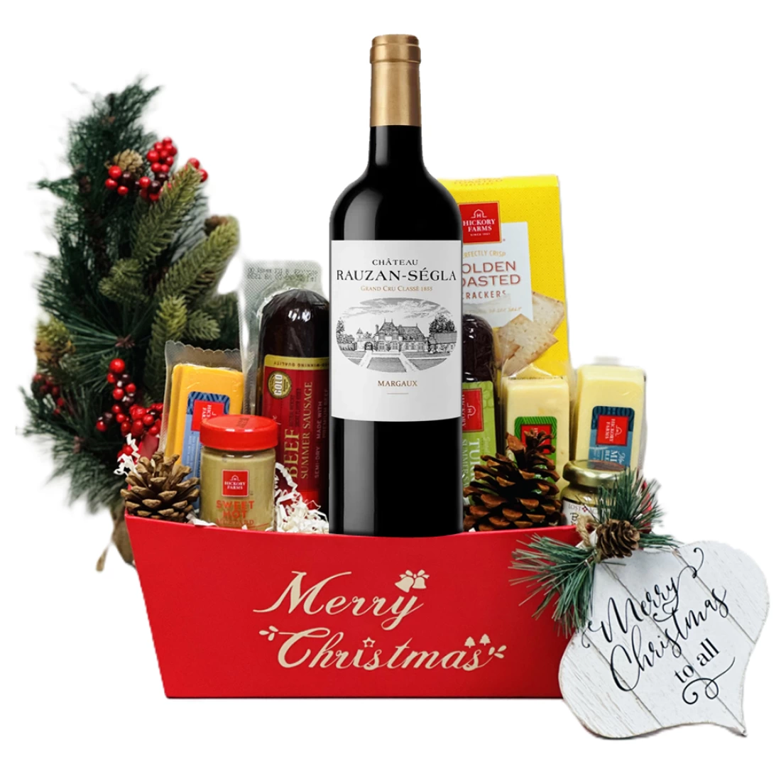 The Chateau Rauzan-Ségla and Christmas Wine Gift Basket