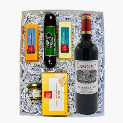 Domaine Laroque Cite de Carcassonne Cabernet Franc Wine With Cheese Gift Box