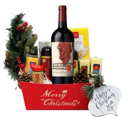 Le Petit Mouton de Mouton Rothschild And Merry Christmas Wine Gift Basket