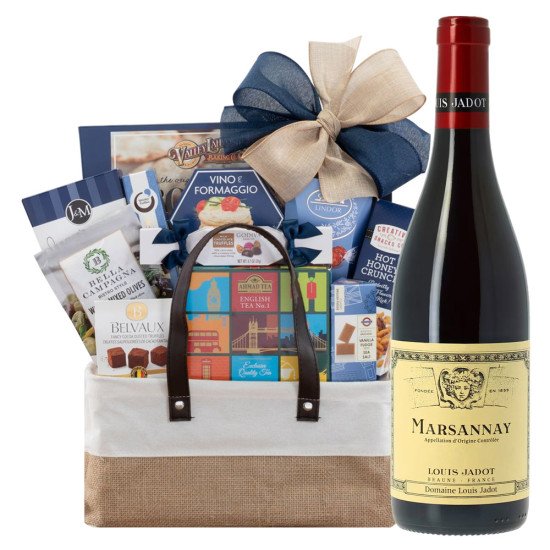 Louis Jadot Marsannay Red Wine And Gourmet Gift Basket