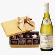 Louis Jadot Pouilly Fuisse French Wine and Godiva Chocolate Gift Set