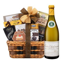 Louis Latour Corton Charlemagne Grand Cru French White Wine Gift Basket