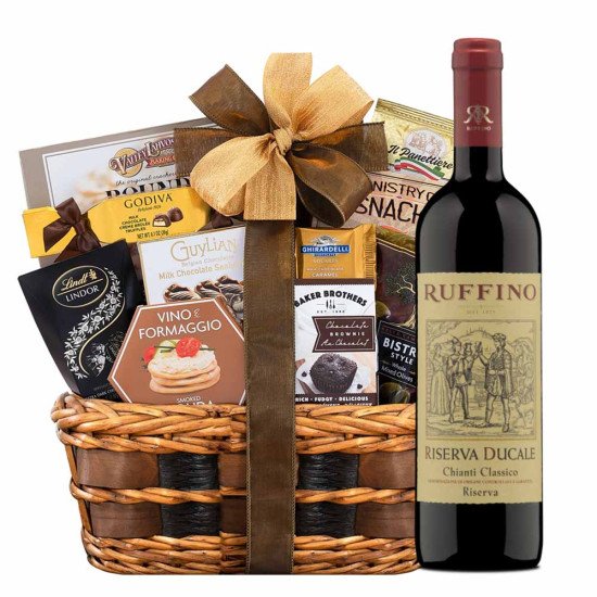 Ruffino Riserva Ducale and Bon Appetit Gourmet Gift Basket