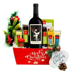 The Prisoner Red Blend And Merry Christmas Wine Gift Basket