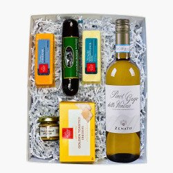 Zenato Pinot Grigio Delle Venezie Italian Wine And Cheese Gift Box