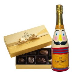 Christmas Special Hand-Painted Veuve Clicquot Gift Box