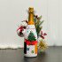 Custom Painted Veuve Clicquot Champagne Bottle for Christmas