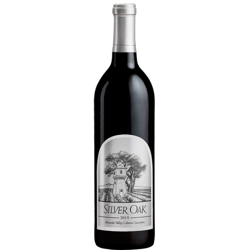 Silver Oak Alexander Valley Cabernet Sauvignon Wine Bottle