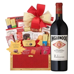 Inglenook Rubicon Bordeaux Blend Wine with Gift Basket