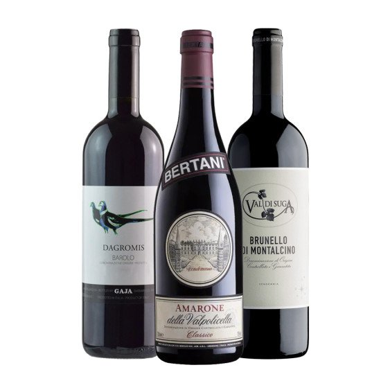 Italian Wine Trio Gift Set (Pack of 3)